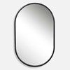 Varina Oval Mirror, Black