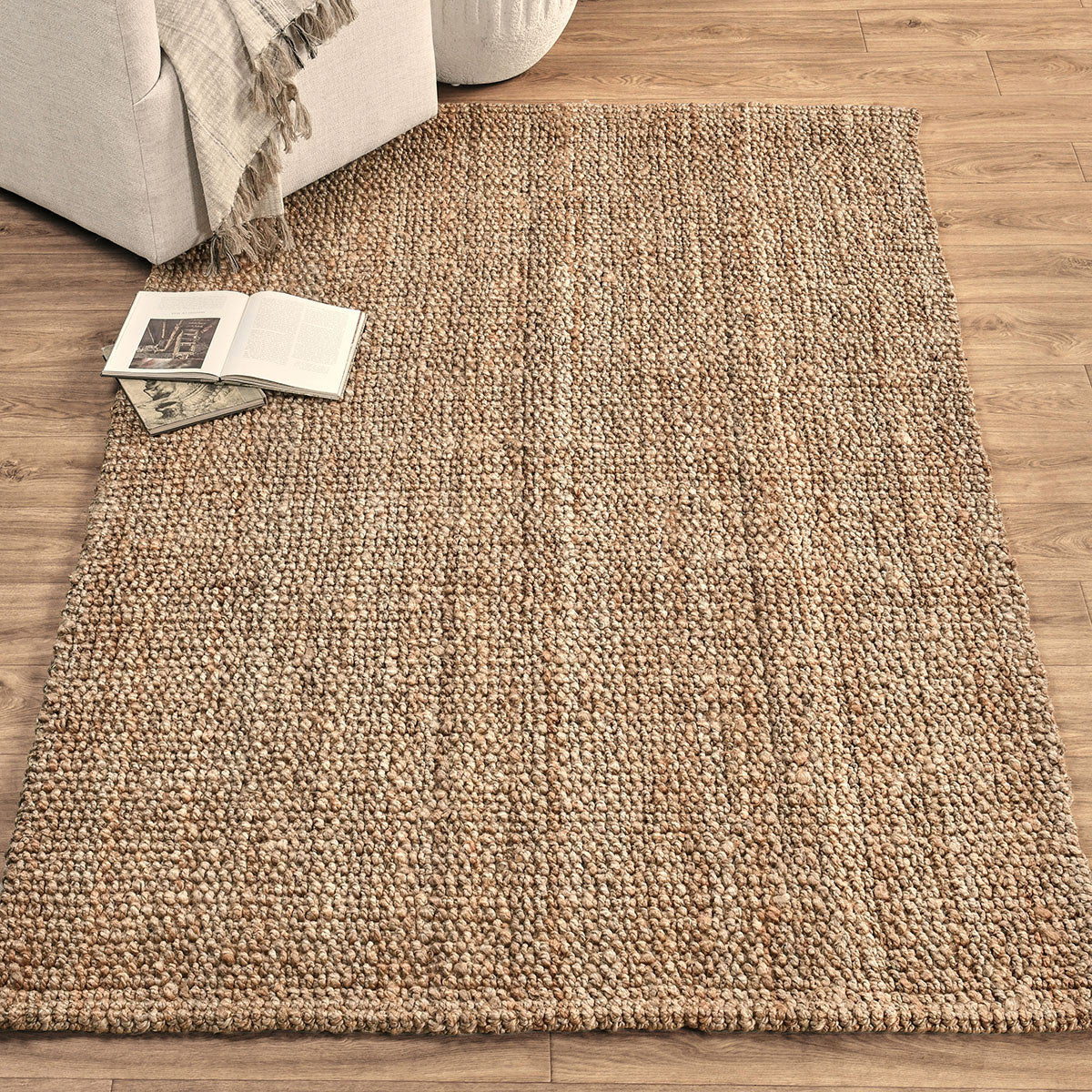 Natural 85% Jute Jute & Seagras Chunky Loop Rug Collection