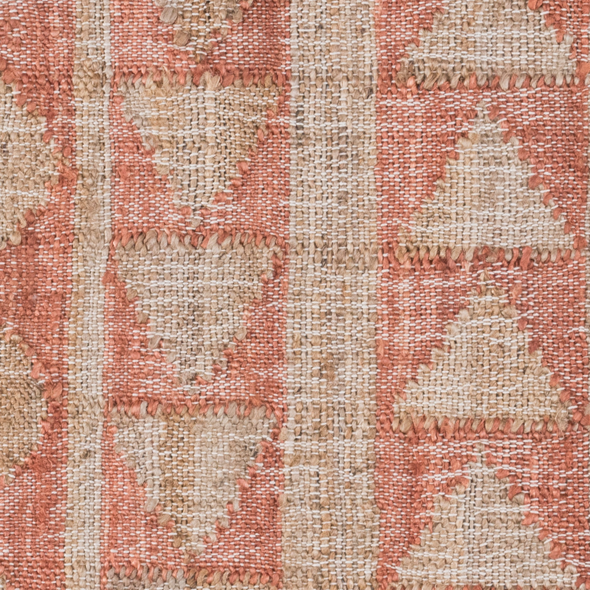 Terracotta/Natural 80% Jute Jute & Seagras Solana Distressed Rug Collection