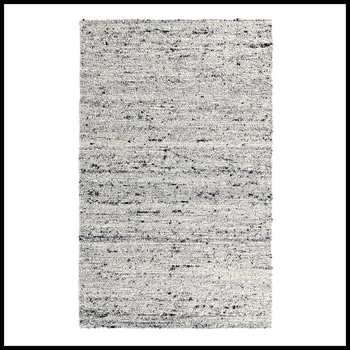 Ivory/Gray Wool & Wool Blend Loomis Wool Rug Collection