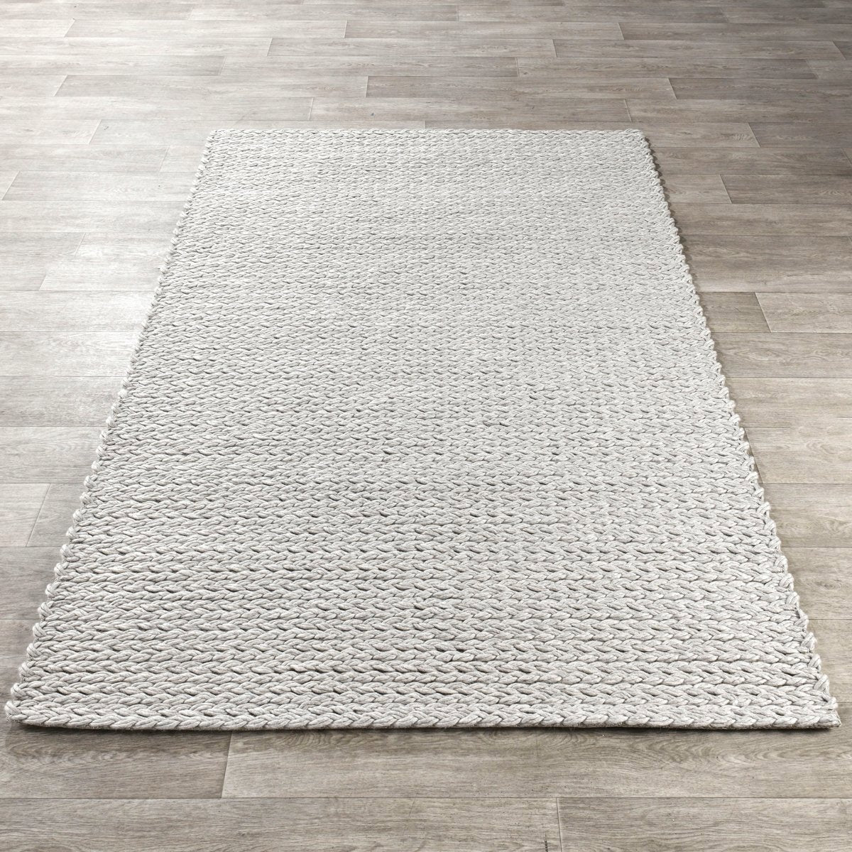 Gray Wool & Wool Blend Oxnard Wool Rug Collection