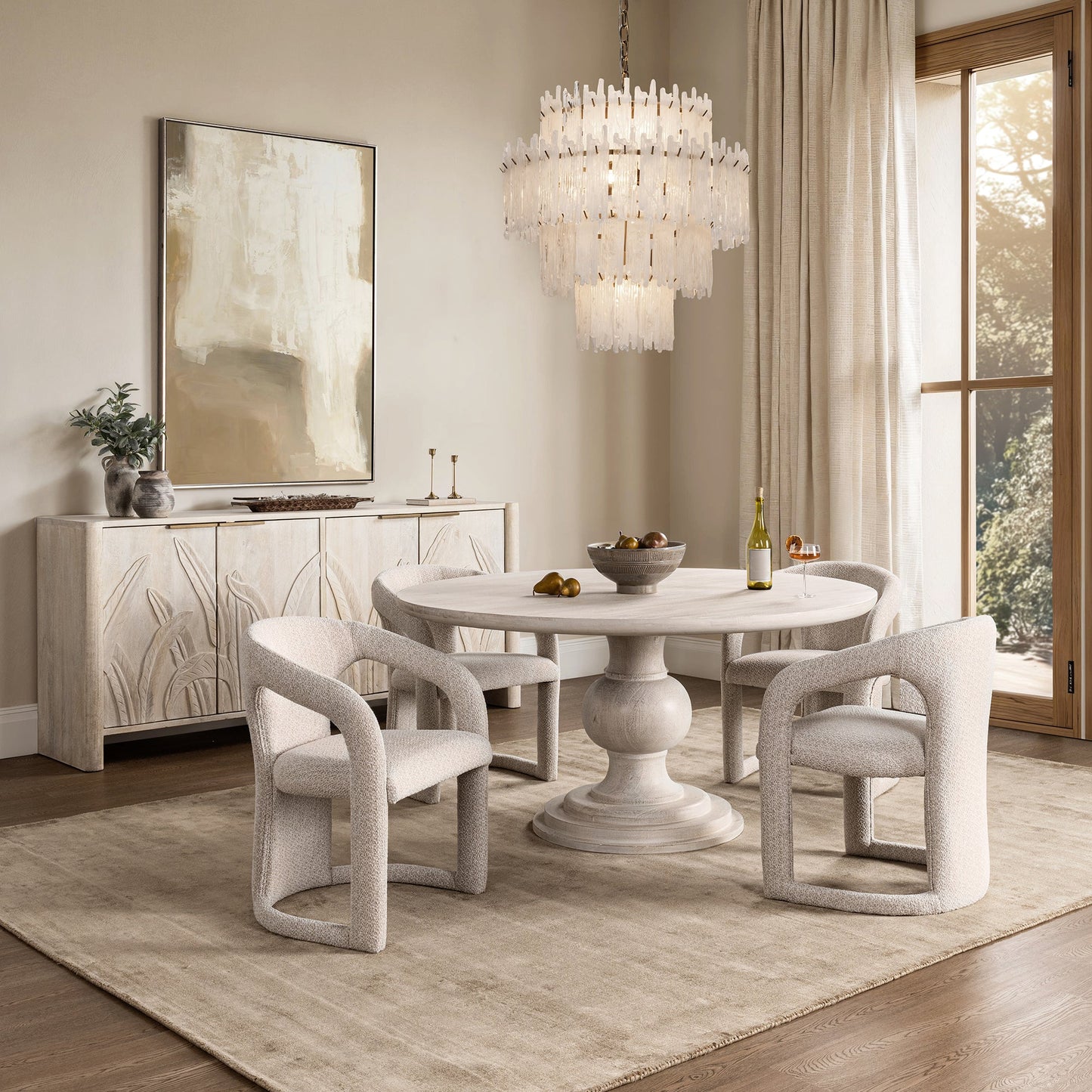Creamwood Mango Wood Dining Table Hera Dining Table Collection