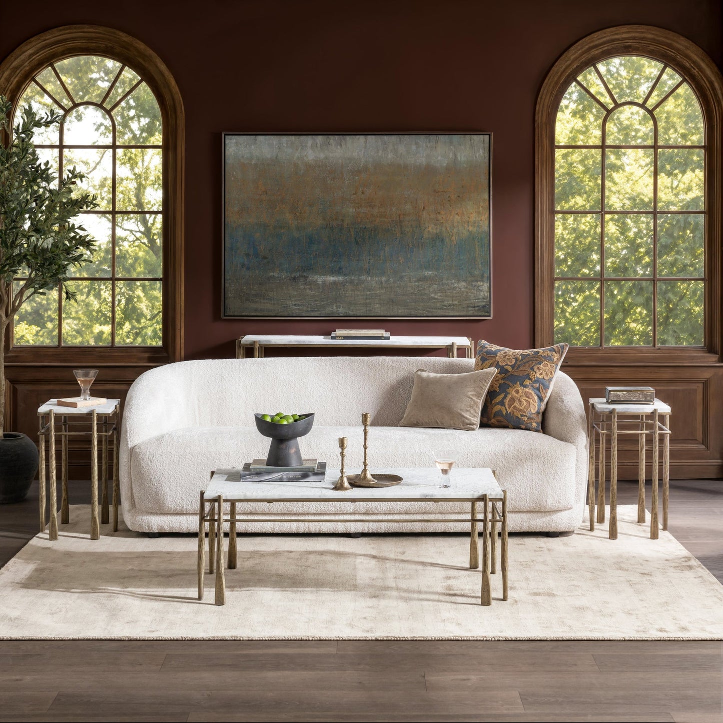 Moonstone White Marble Coffee Table Jasmine Coffee Table Collection