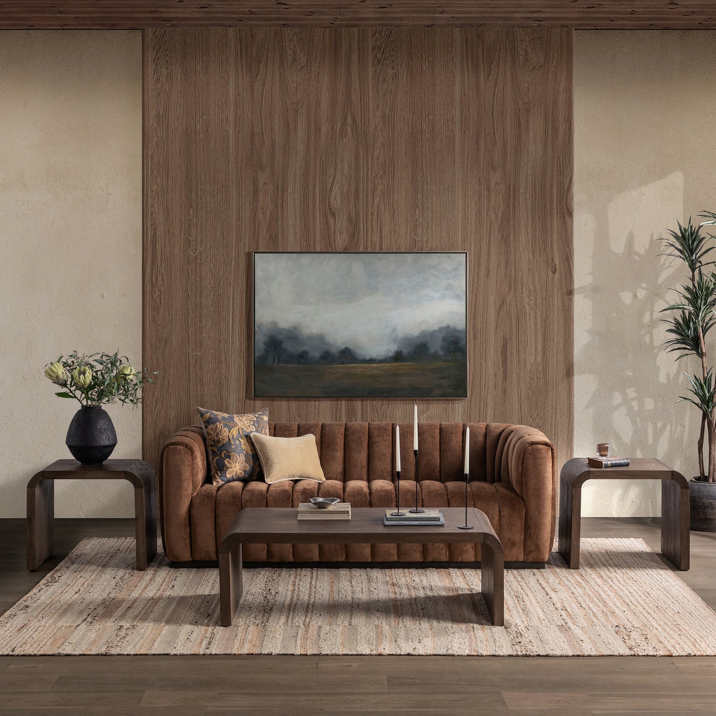 Walnut Ridge Oak Veneer Coffee Table Levine Coffee Table Collection