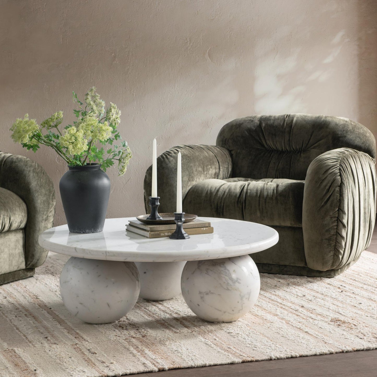 Atenea White Marble Coffee Table Castello Coffee Table Collection