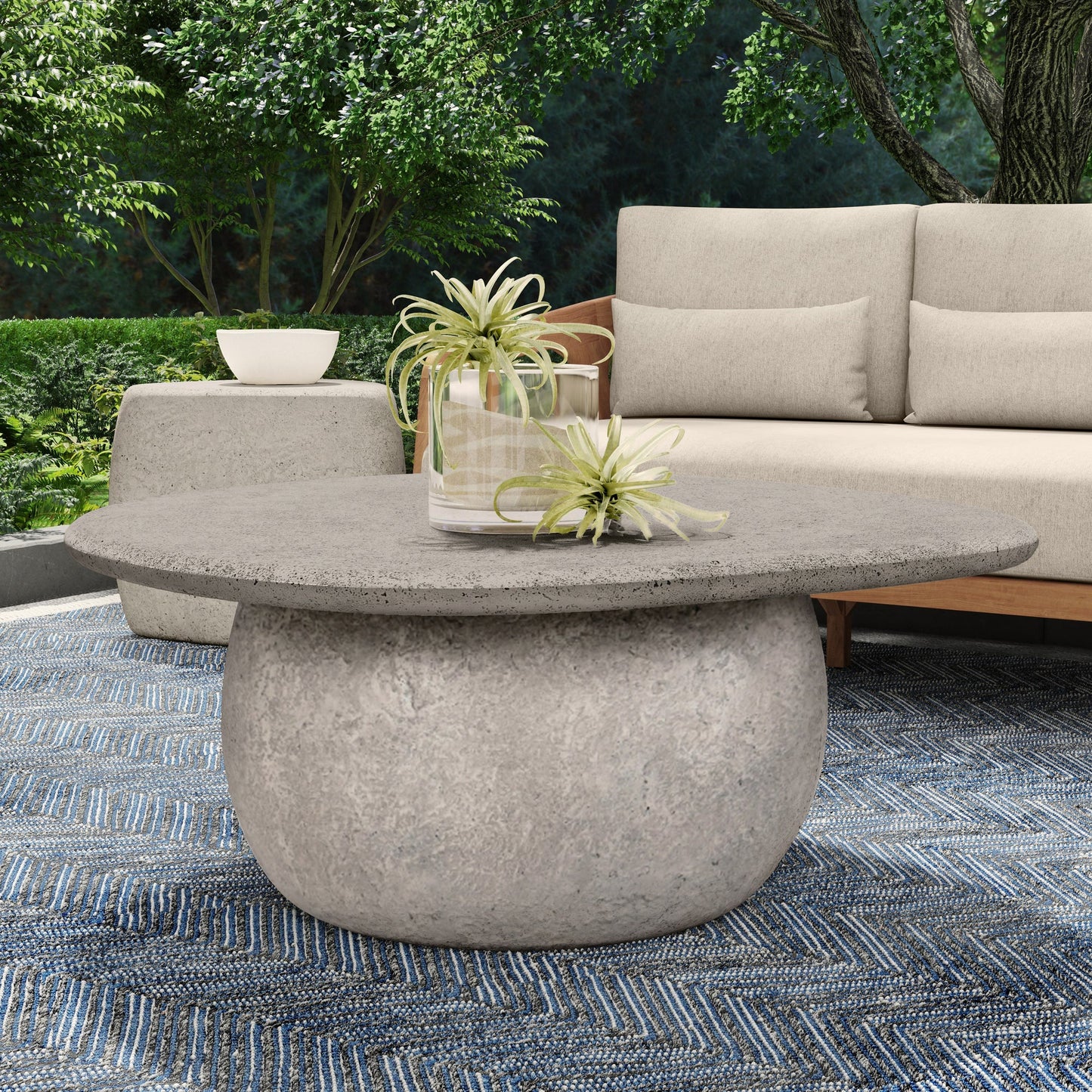 Light Gray Outdoor Coffee Table Britney Outdoor Coffee Table Collection