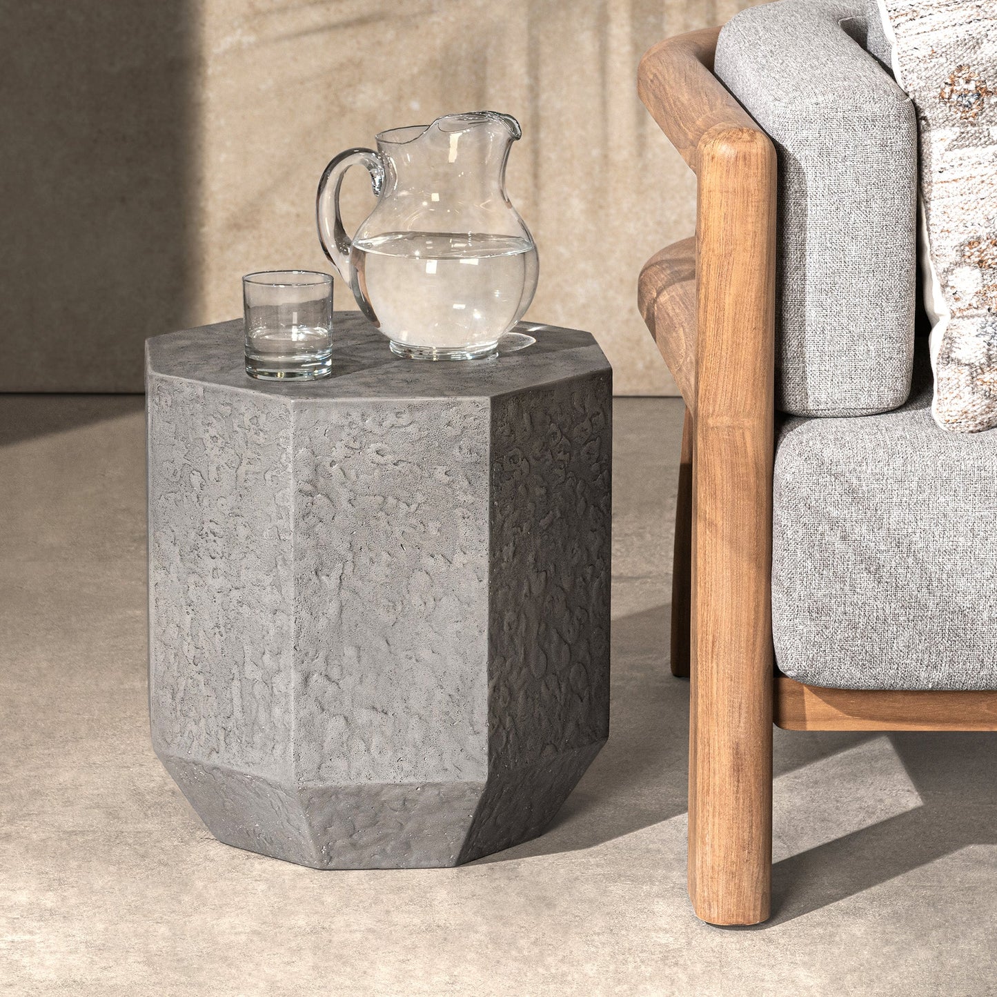 Athena Gray Outdoor Accent & End Table Morse Outdoor End Table Collection
