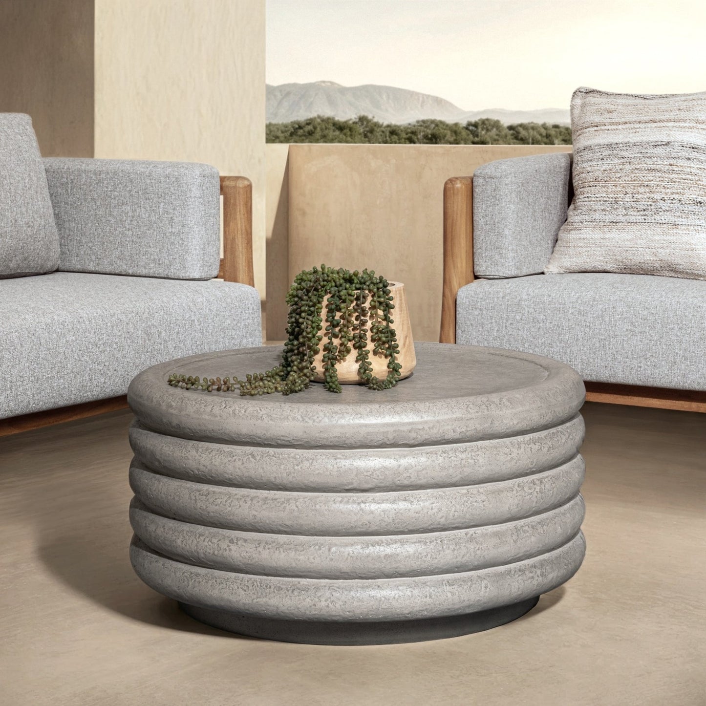 Reva Outdoor Coffee Table Athena Gray