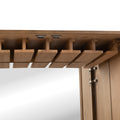 Refined Oak Veneer, Oak Wood, Iron Cabinet