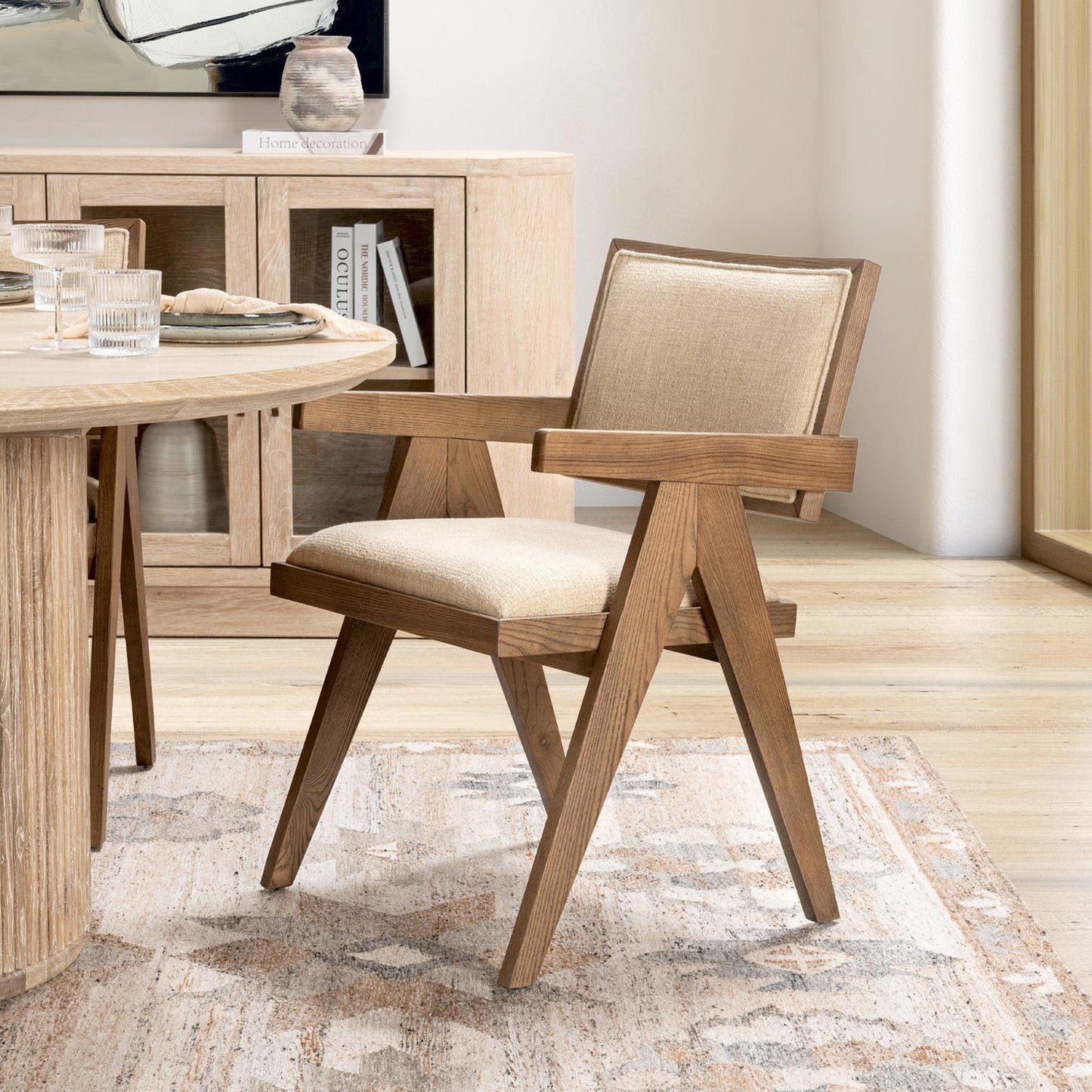 Dolton Dining Chair Beige/Natural