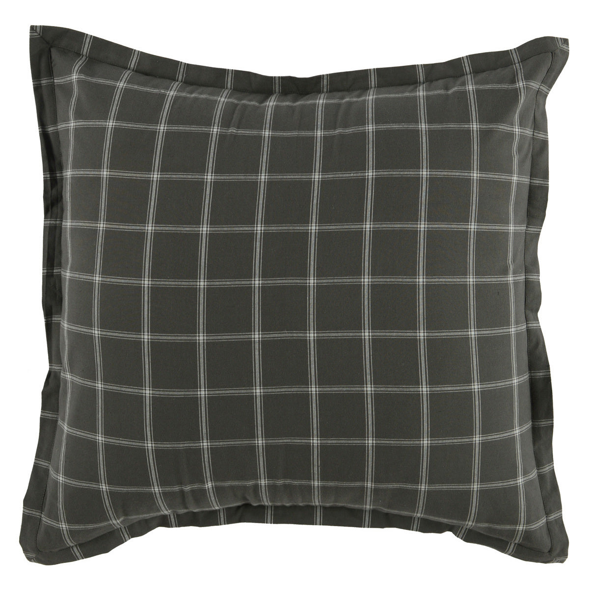 Plaid Gray 100% Cotton Duvet Cover Hudson Duvet Collection Collection
