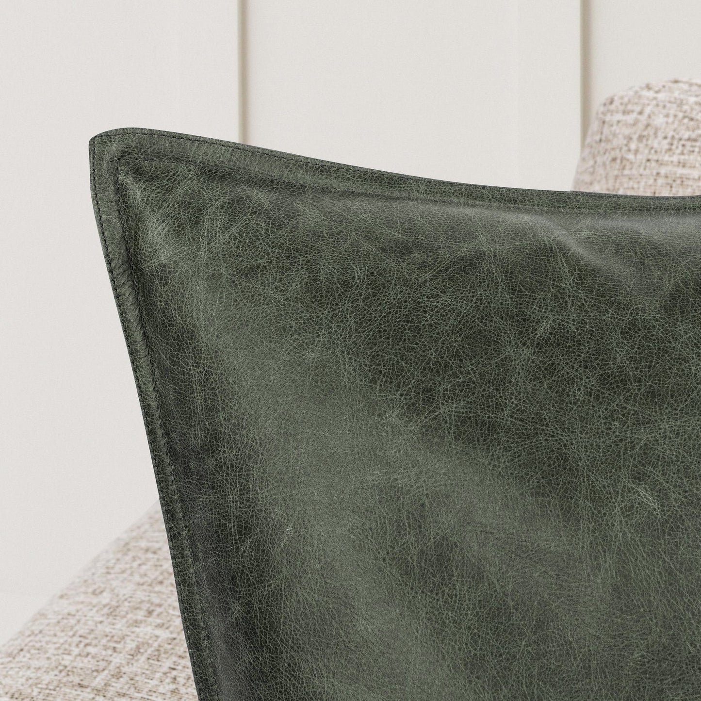 Acre Forest Green 100% Leather Solid SLD Leather Multiple Sizes Collection