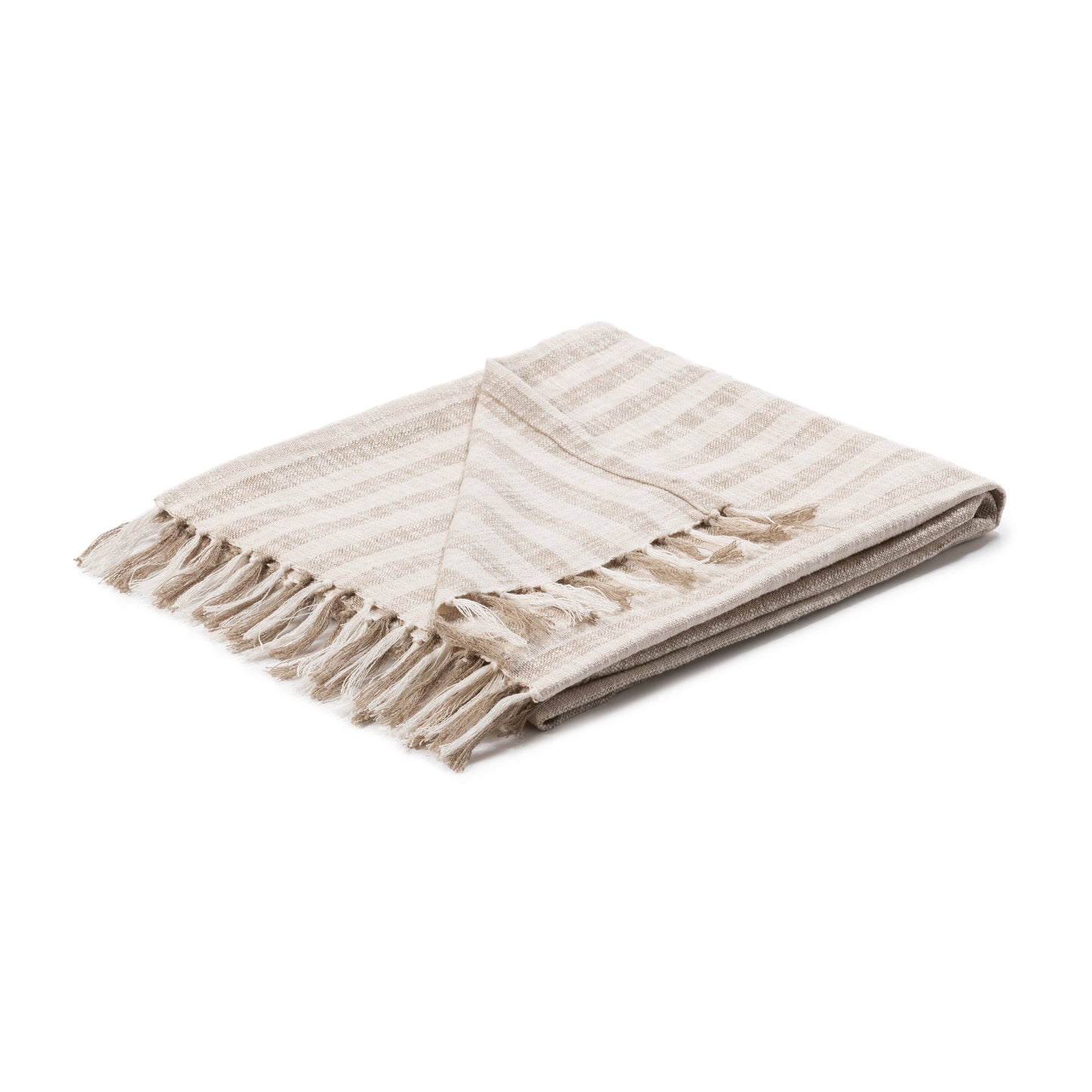 Ivory/Natural 60% Cotton/ 40% Linen Blankets & Throw TC Linna Throw 50x70 Collection