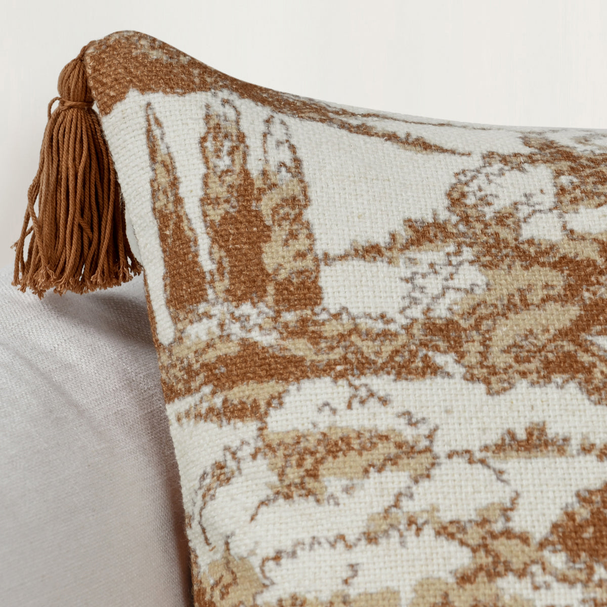 Clay 60% Linen/40% Cotton Pattern VC Stonework 22x22 Collection