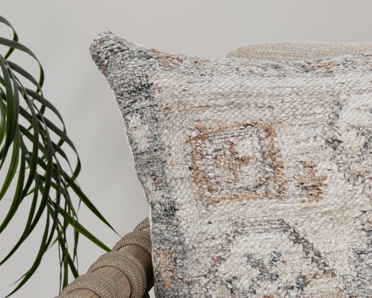 Gray Multi 100% Polyester Performance Indoor/Outdoor Performance Lukens 22x22 Collection