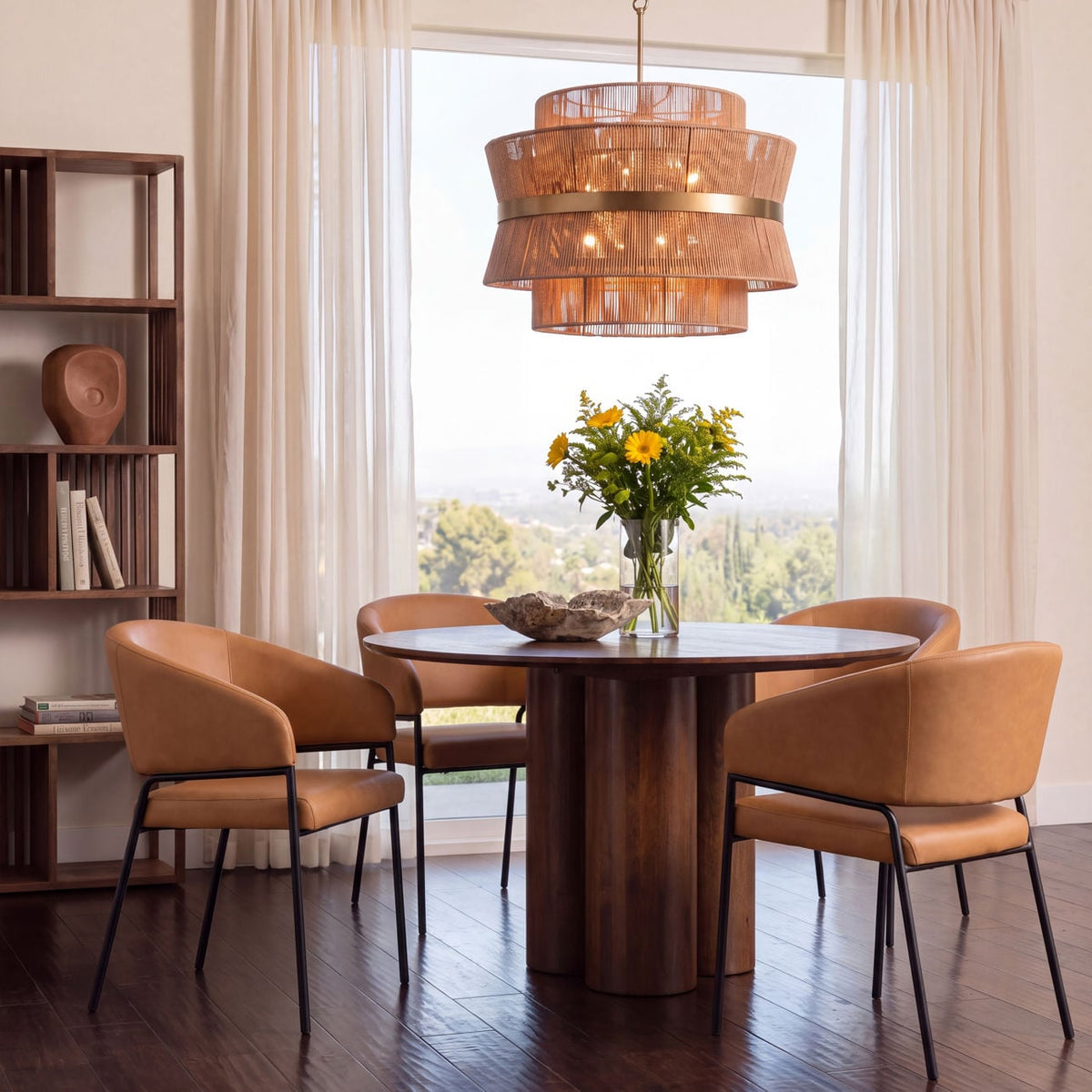 Elevated Mango Wood Dining Table