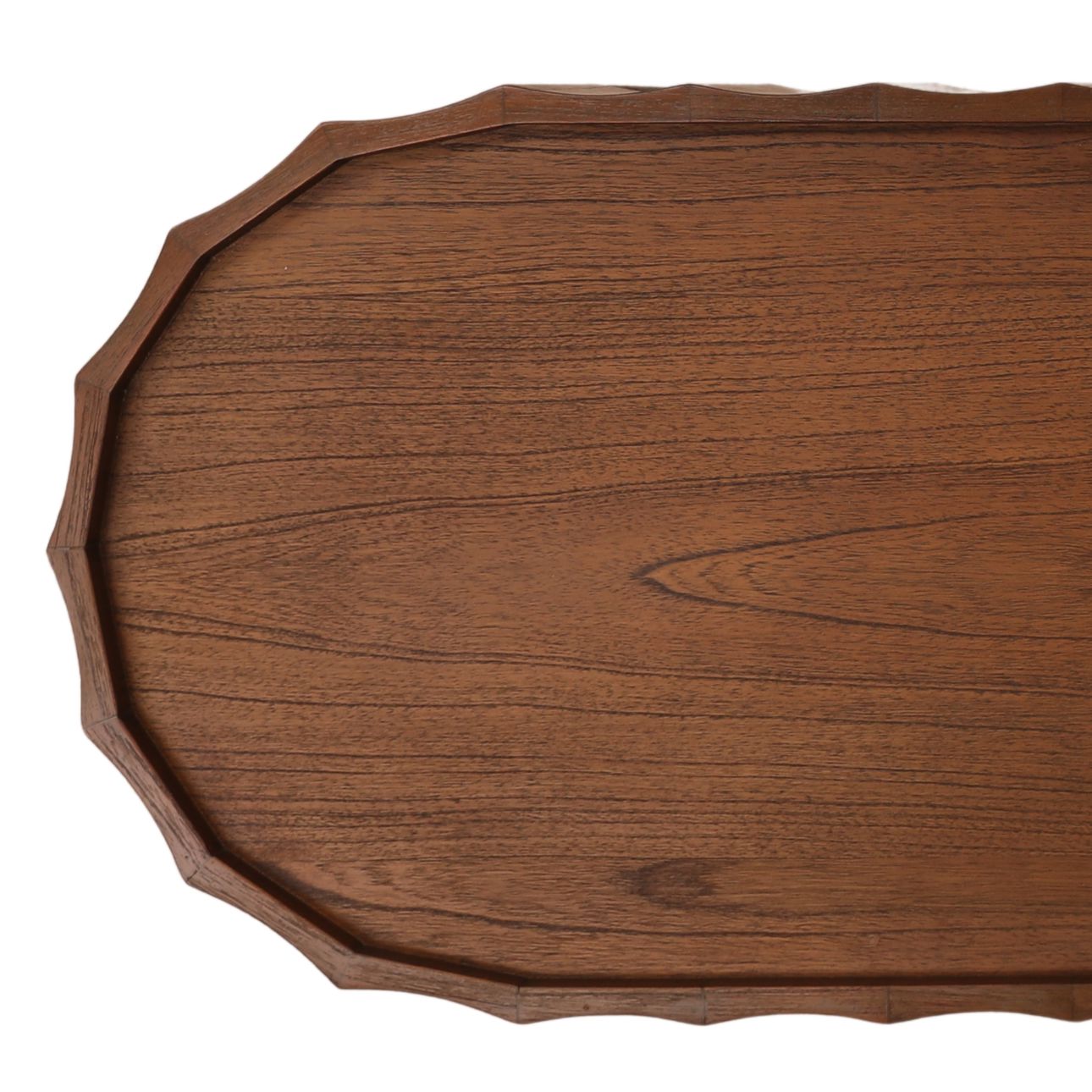 Brown Mindi Wood Veneer Table 59.5 in Wide