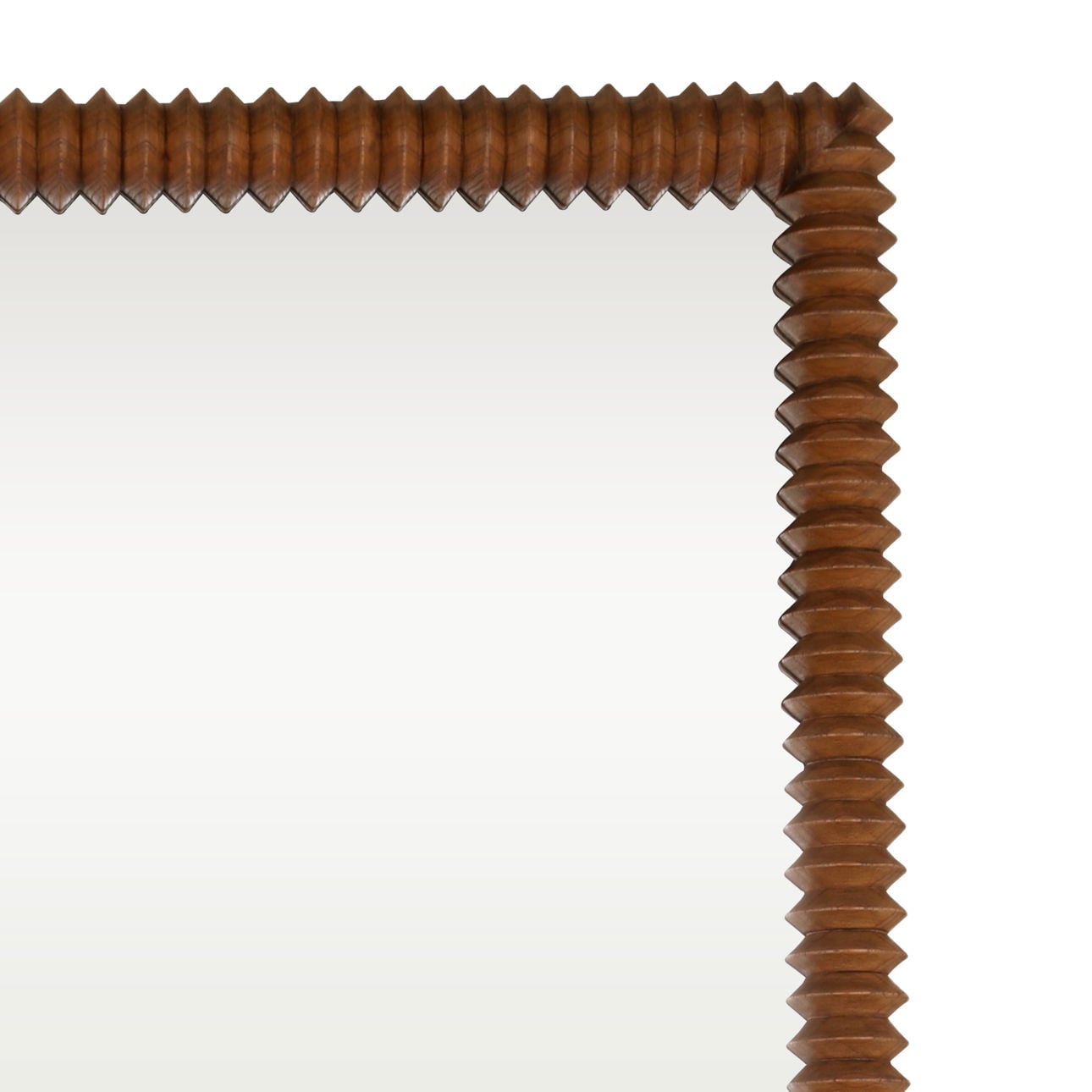 Brown Mindi Wood Mirror 36 in Wide