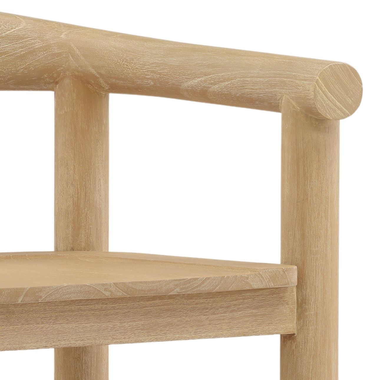 Light Natural Mindi Wood Chair 24 in Wide