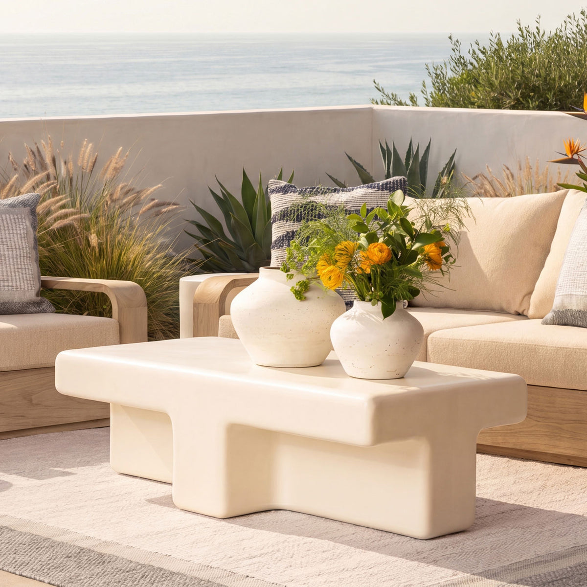 Curated Concrete Coffee Table