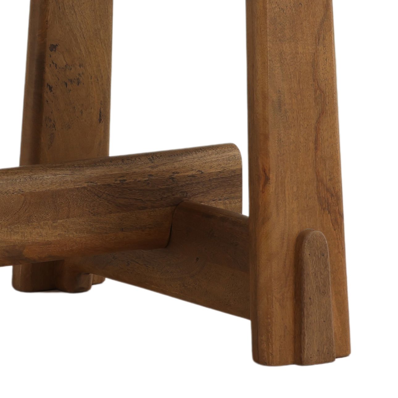 Natural Mango Wood and Steel Table 72 in Wide