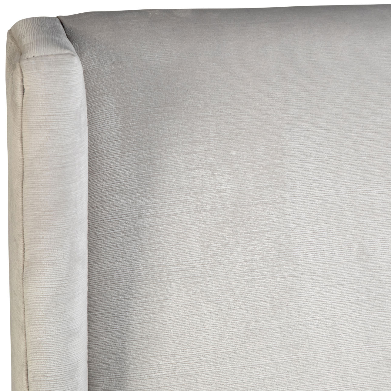 Off White Upholstery and Light Warm Wash Wood Legs Low Pile Velvet Upholstery and Rubber Wood Legs Chair 23 in Wide
