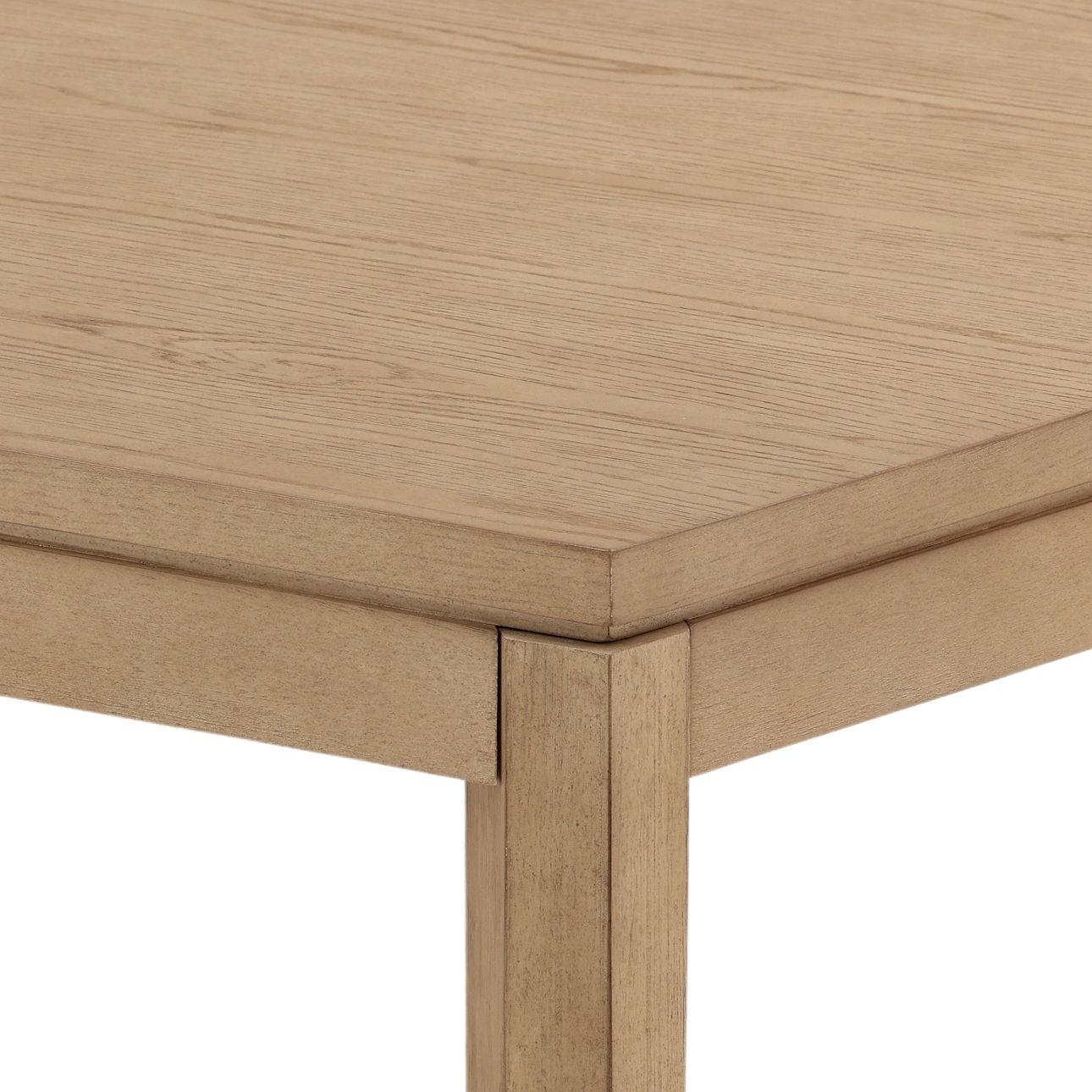 Natural Rubberwood and Oak Veneer Table 88 in Wide