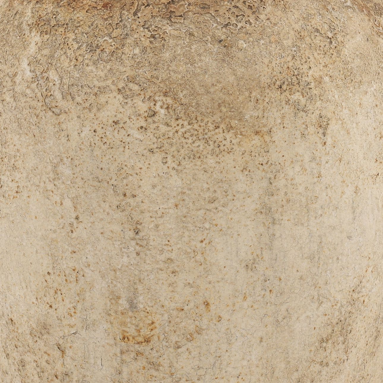 Antique White Terracotta Pot 10.5 in Wide