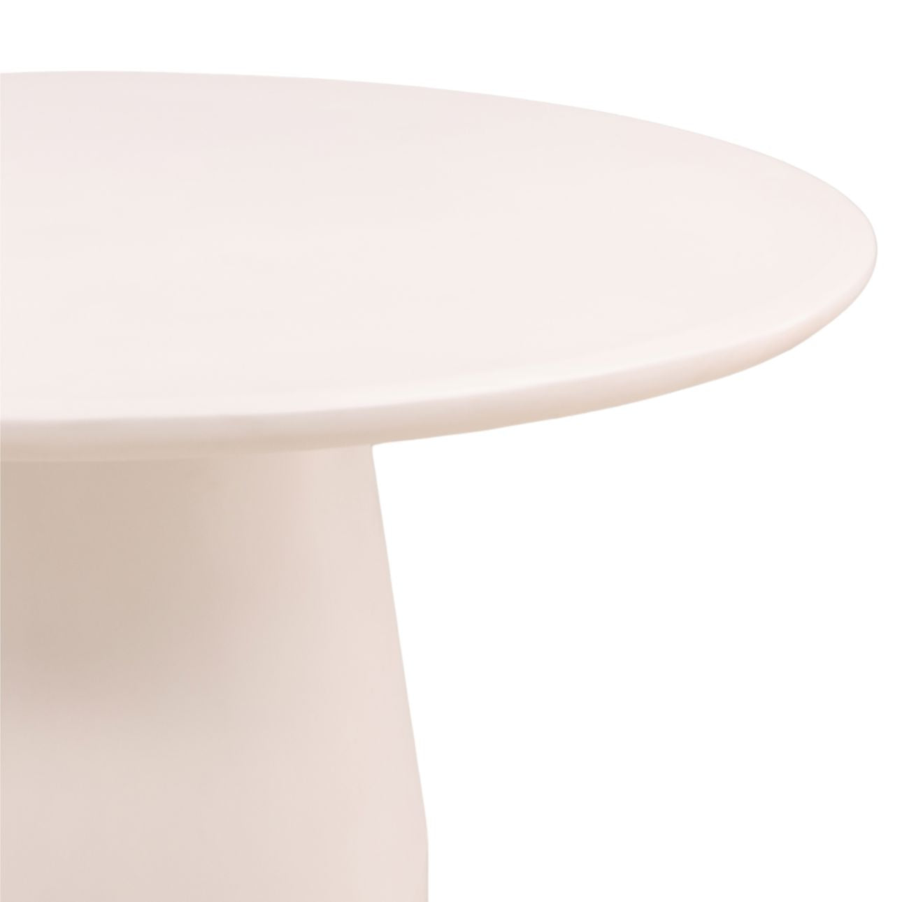 Ivory Lightweight Concrete Table 55 in Wide