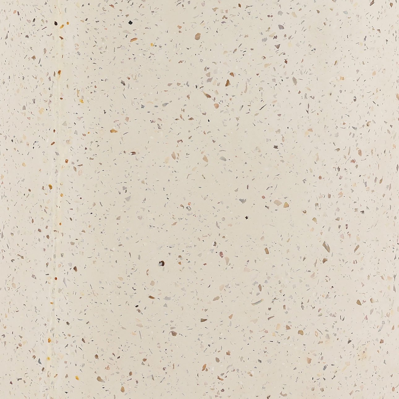 Ivory Lightweight Concrete Terrazzo Table 14 in Wide