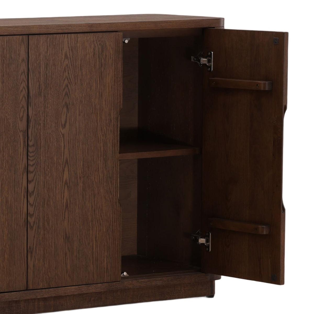 Refined Oak Wood Veneer Cabinet
