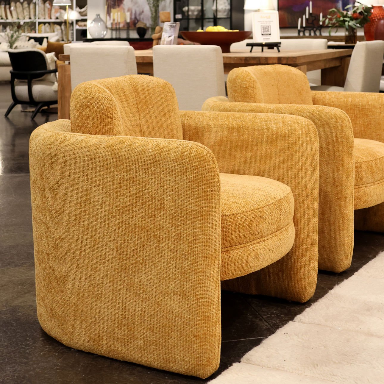 Ginger Polyester Upholstery and Select Hardwood Frame Chair 32.5 in Wide