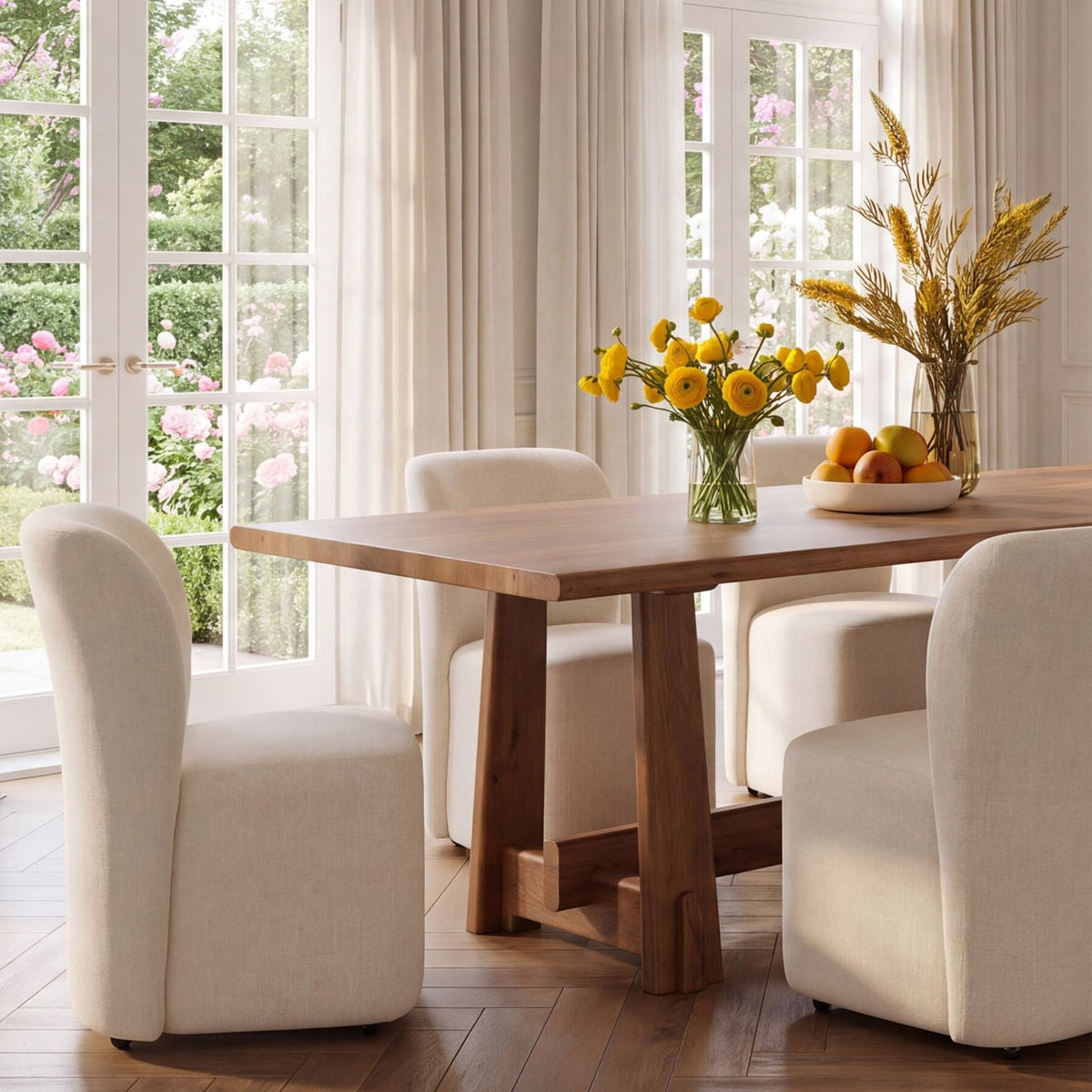 Artisan Tweed Fabric Dining Chair