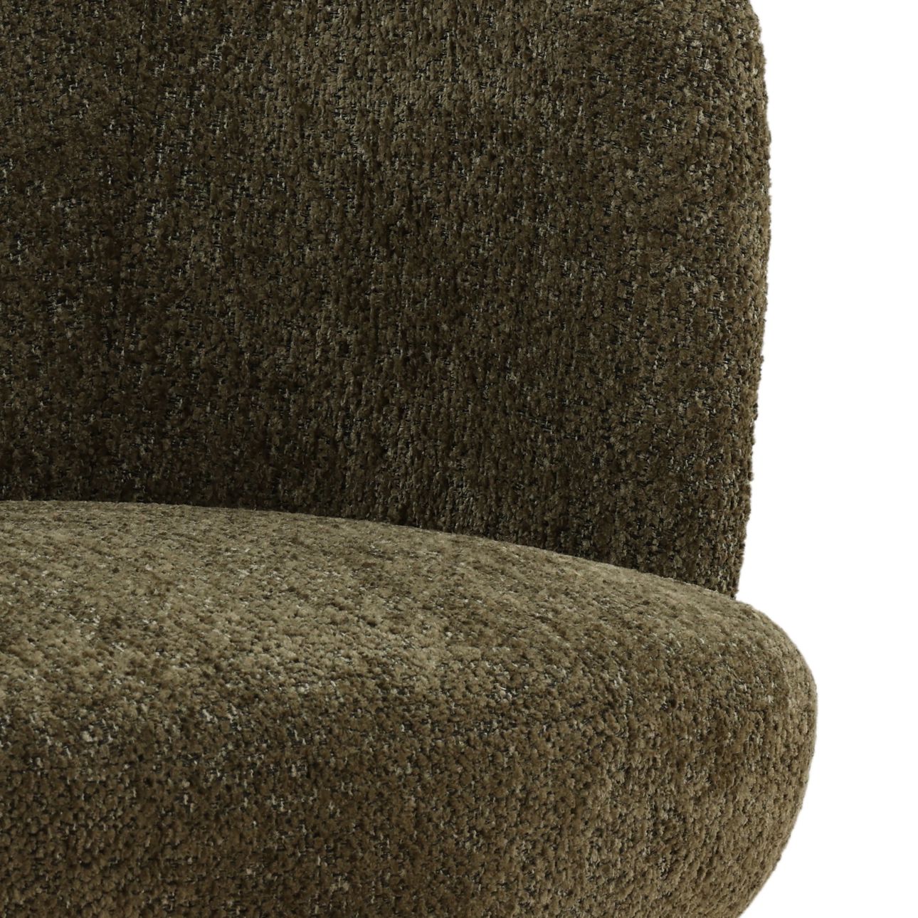 Green Woven Chenille Fabric Chair 25 in Wide