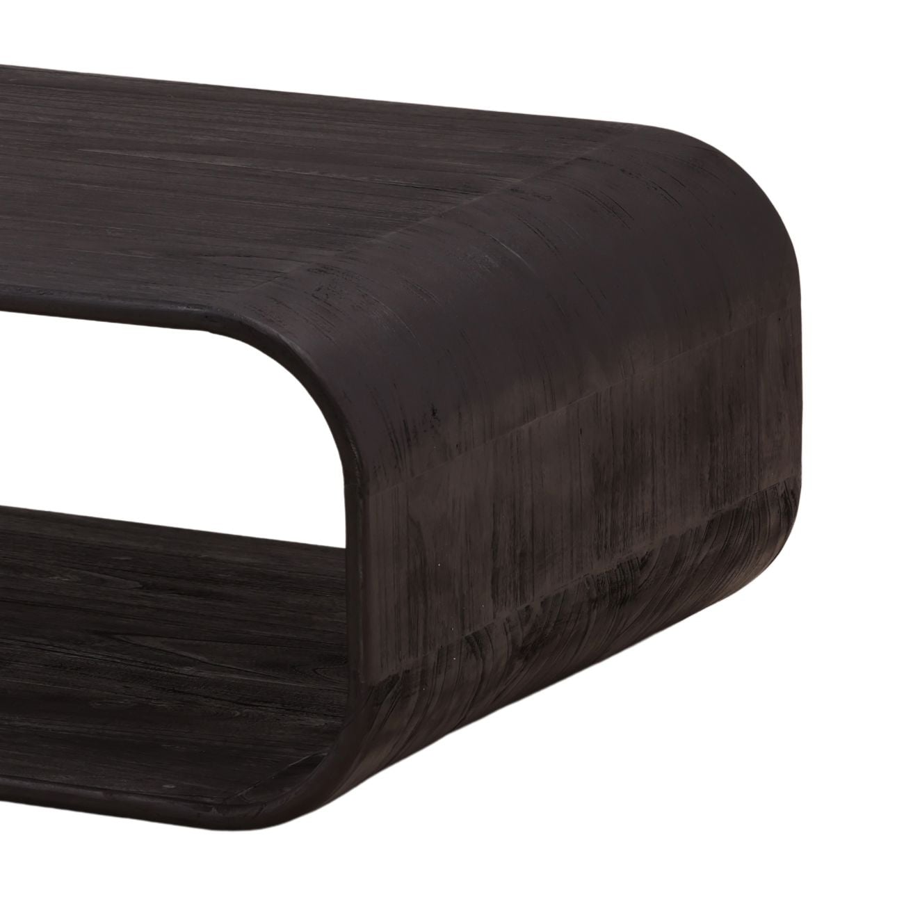 Dark Brown Mindi Wood Table 52 in Wide