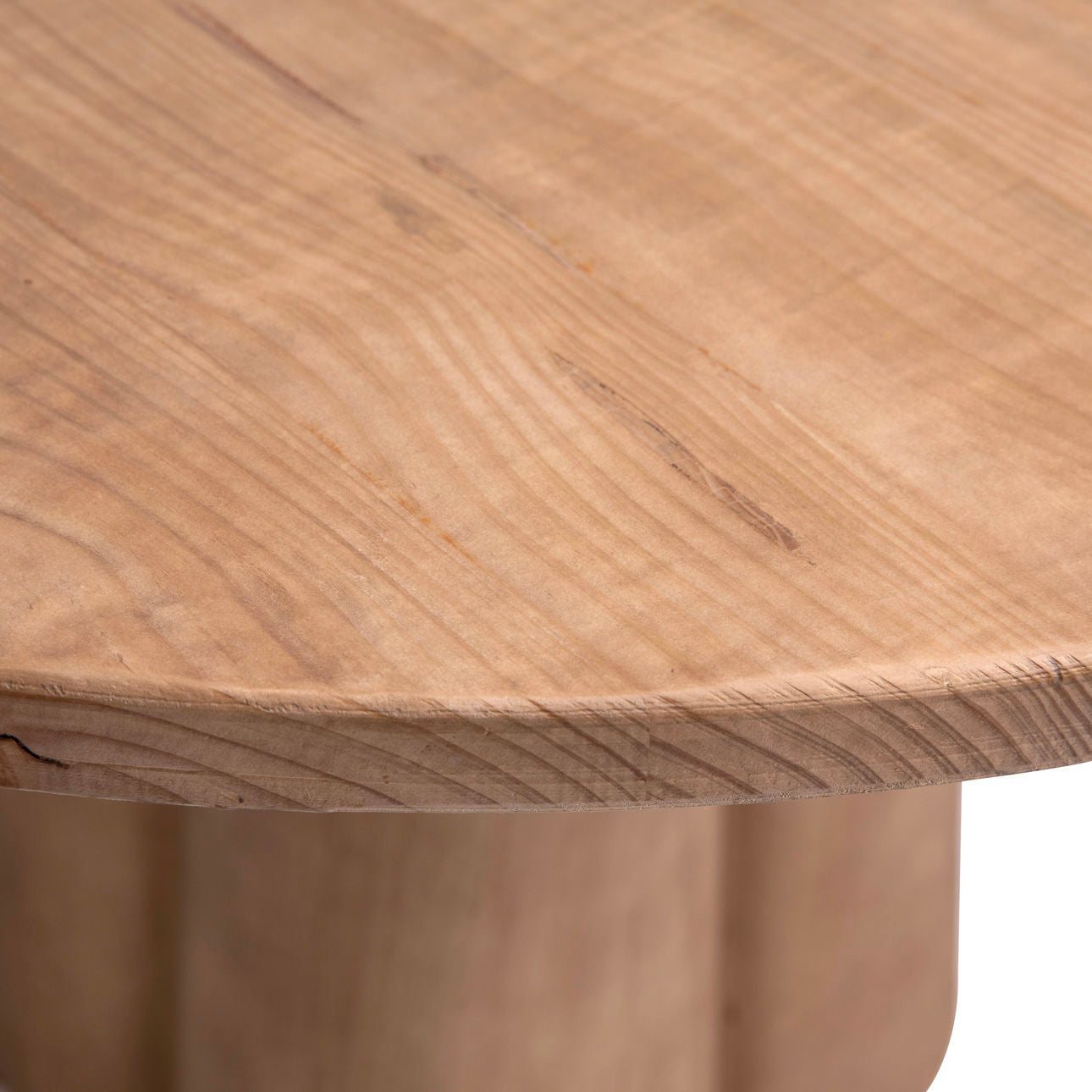 Natural Finish Solid Reclaimed Pine Wood Table 48 in Wide