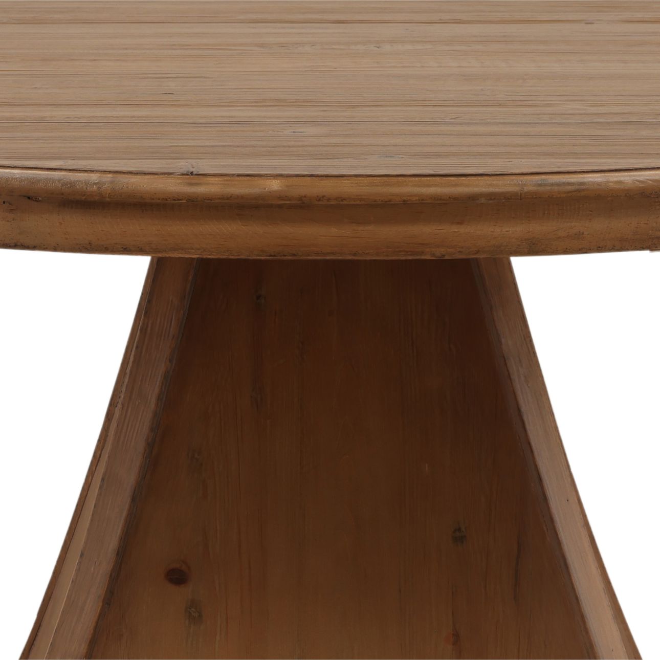 Brown Wash Reclaimed Pine Wood Table 60 in Wide