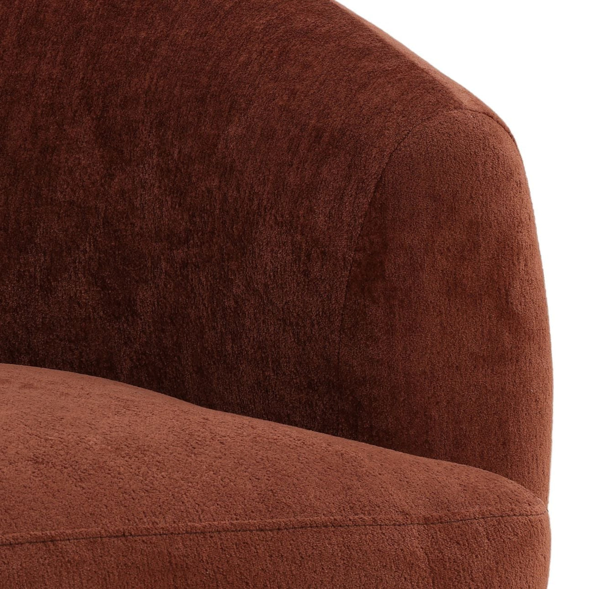Crafted Chenille Fabric and Rubber Wood Home Accent