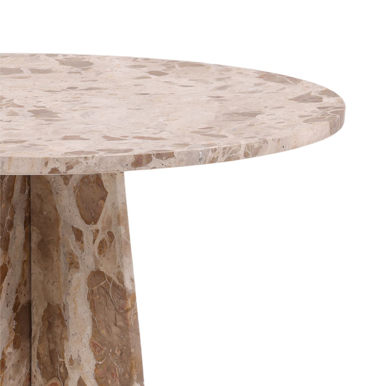 Beige Tendu Marble Table 30 in Wide