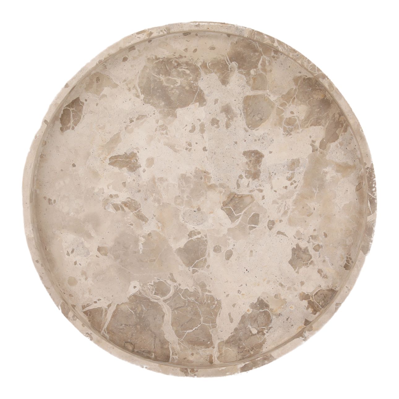 Beige Marble Bowl 20 in Wide