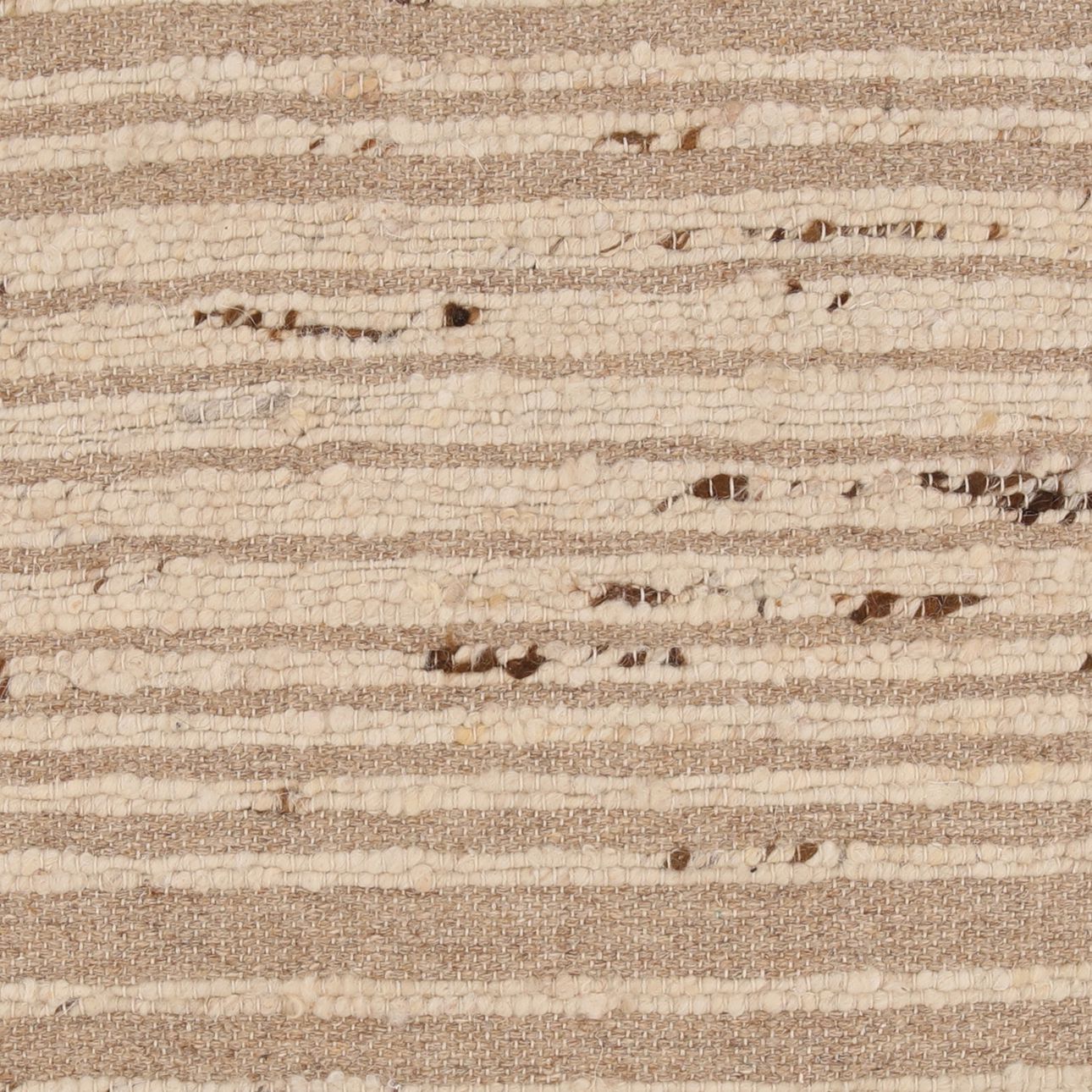 Beige Handwoven Punja Kilim Wool Cover Pillow 22 in Wide
