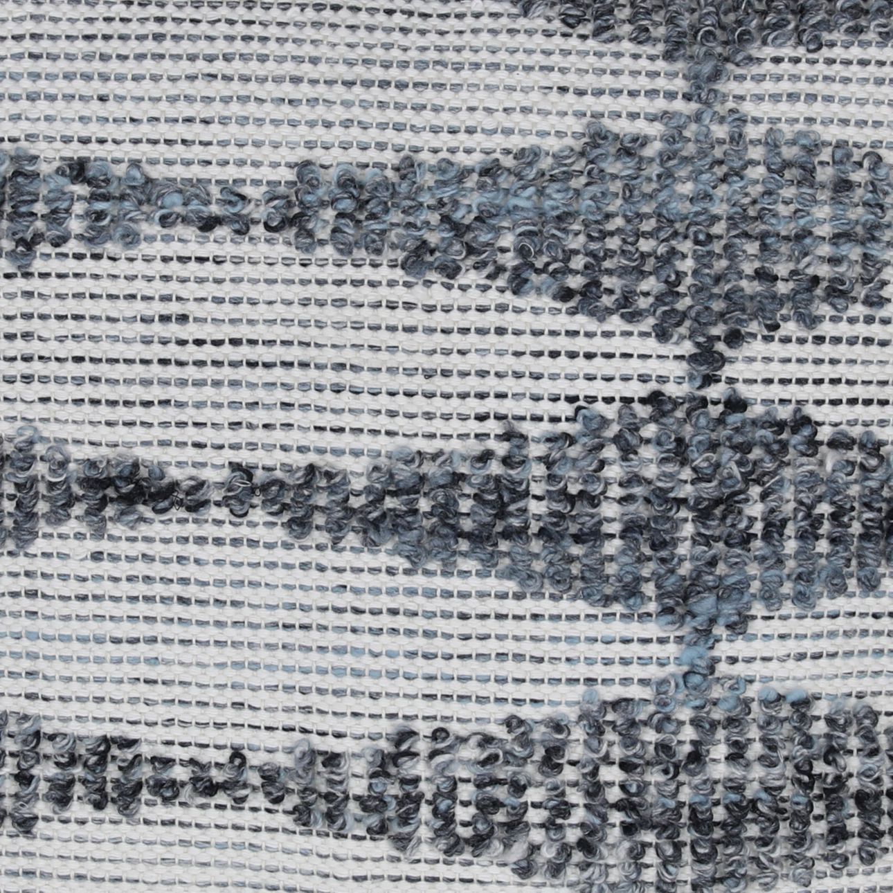 Blue Handwoven PET Yarn Pillow 22 in Wide