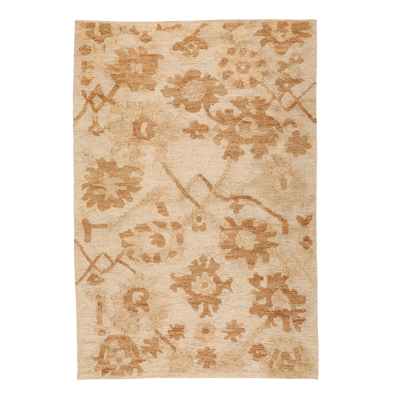 Natural Hand Knotted Jute Rug 73 in Wide