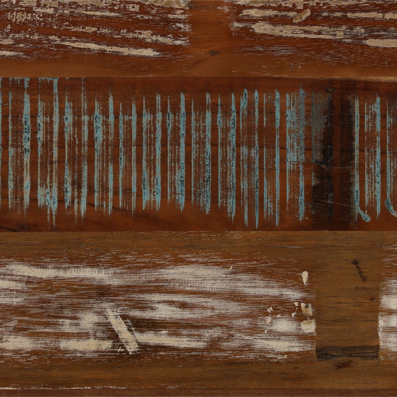 Medium Brown Distressed Paint Reclaimed Mango Wood Sideboard 78 in Wide