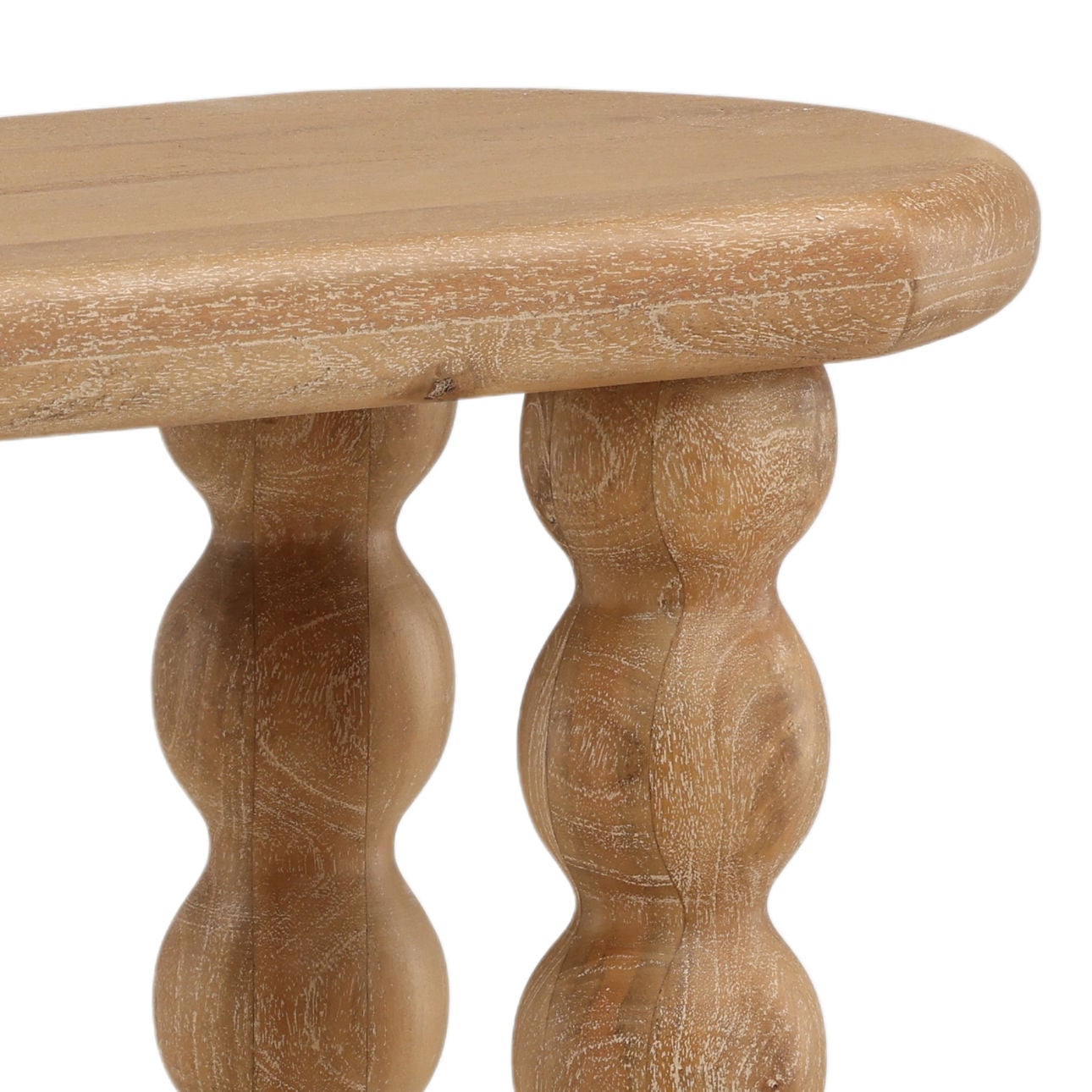 Light Natural Mango Wood Table 59 in Wide