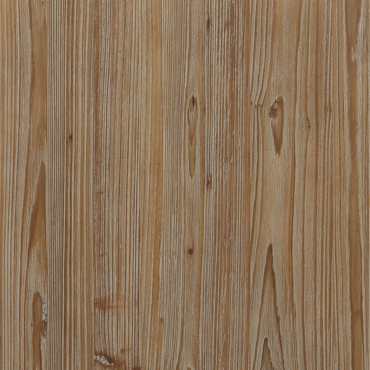 Warm Brown Wash Reclaimed Pine Wood, Glass and Select Hardwood Cabinet 71 in Wide