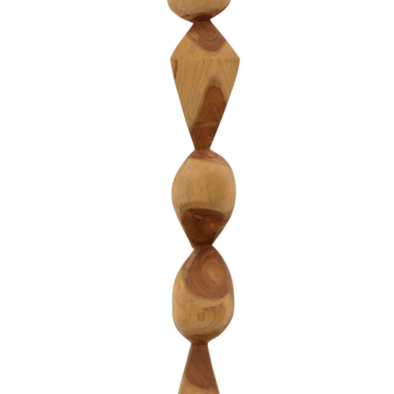 Natural Teak Sculpture 8 in Wide