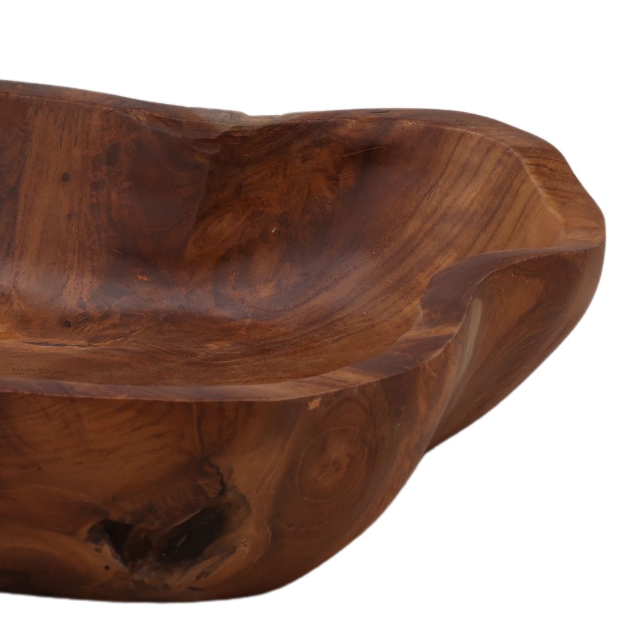 Natural Teak Bowl 19 in Wide
