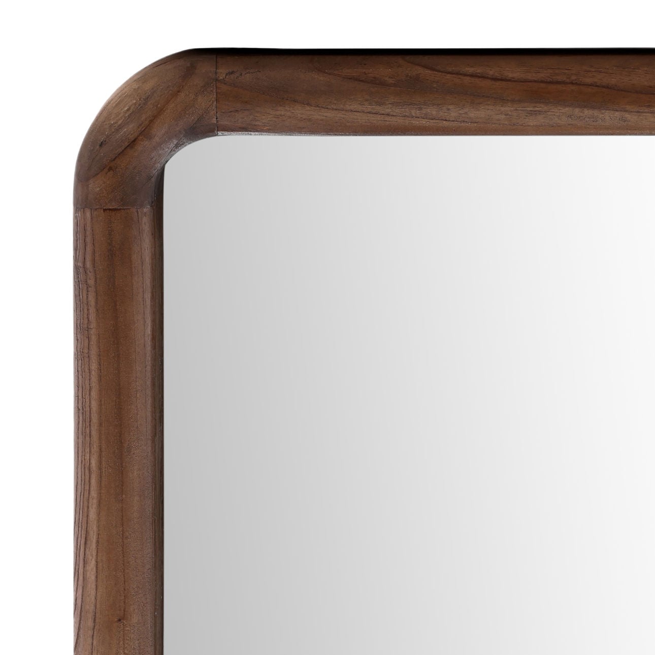 Brown Mindi Wood Mirror 38 in Wide