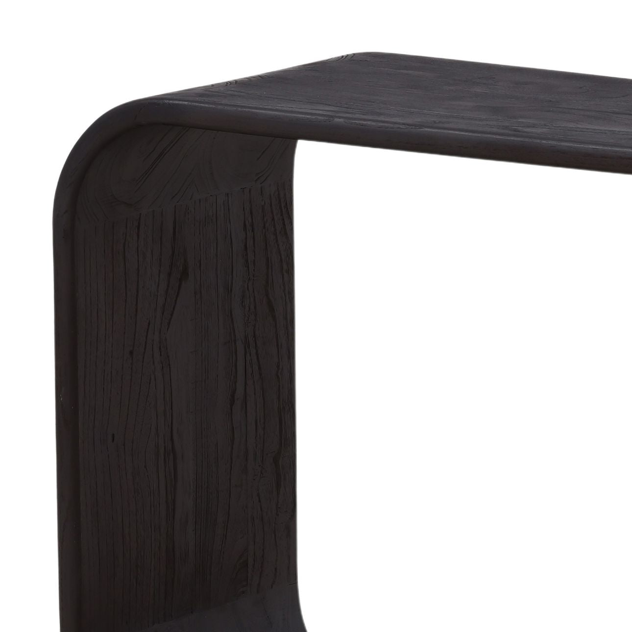 Dark Brown Mindi Wood Console 65 in Wide